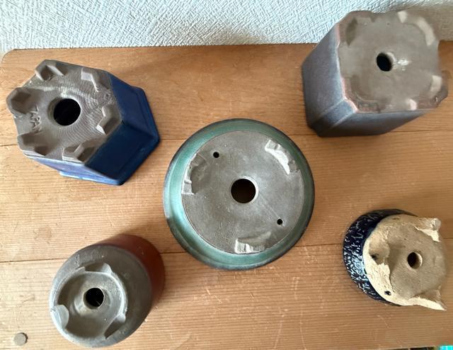 P 盆栽鉢 豆盆栽鉢 山野草鉢 多肉植物鉢 植木鉢 5鉢セット陶器製 落款印あり < ペット/手芸/園芸 P 盆栽鉢 豆盆栽鉢 山野草鉢 多肉植物鉢 植木鉢 5鉢セット陶器製 落款印あり < ペット/手芸/園芸の