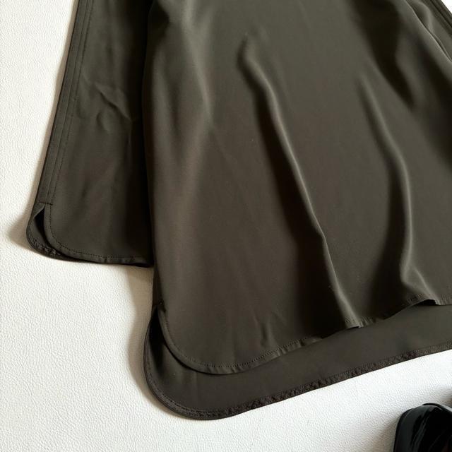 ◆上質◆キャラオクルス◆ストレッチ素材◆七分袖カットソー◆カーキ◆M◆レリアン < ブランド ◆上質◆キャラオクルス◆ストレッチ素材◆七分袖カットソー◆カーキ◆M◆レリアン < ブランドの