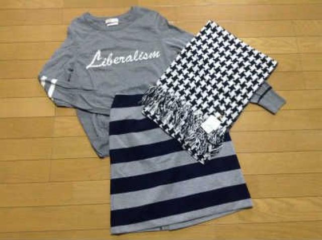 LE SOUK(ルスーク)ロゴニット+スカート・新品ストール3セット < ブランド LE SOUK(ルスーク)ロゴニット+スカート・新品ストール3セット < ブランドの