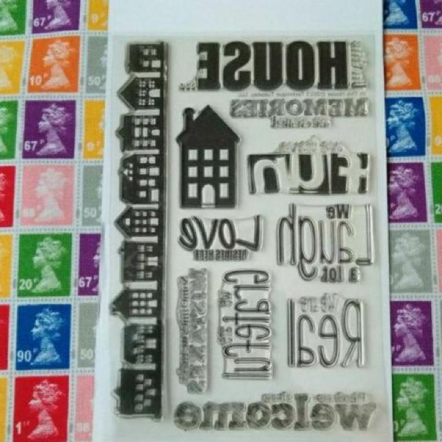 海外輸入クリアスタンプ11ピースIn this HOUSE家 < インテリア/ライフ  海外輸入クリアスタンプ11ピースIn this HOUSE家 < インテリア/ライフの