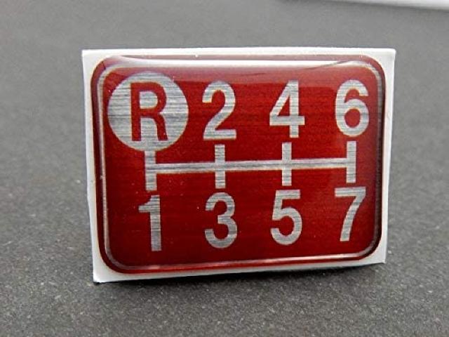 シフトパターン エンブレム レッド 7速MT車用 < 自動車/バイク シフトパターン エンブレム レッド 7速MT車用 < 自動車/バイク