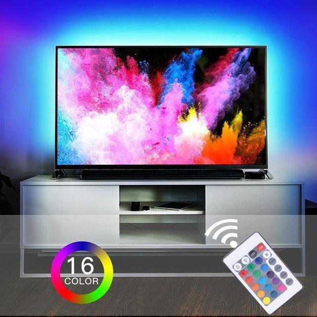 LED テープライト USB対応 3m SMD5050 5V LEDテープ RGB 車用 間接照明 棚下照明 テレビの背景照明用 < 家電/AV  LED テープライト USB対応 3m SMD5050 5V LEDテープ RGB 車用 間接照明 棚下照明 テレビの背景照明用 < 家電/AVの