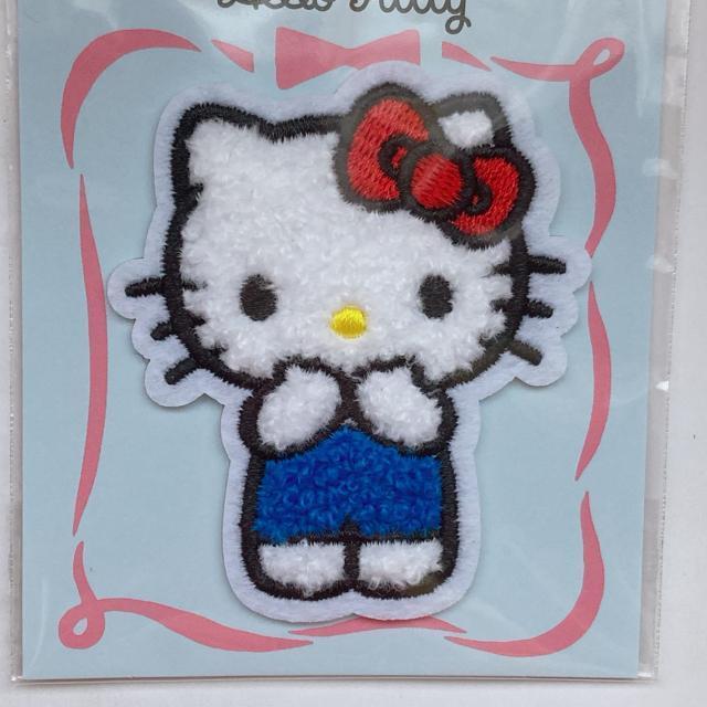 サンリオ ハローキティ アイロン接着 パイル ワッペン ハンドメイド N2m < おもちゃ サンリオ ハローキティ アイロン接着 パイル ワッペン ハンドメイド N2m < おもちゃの