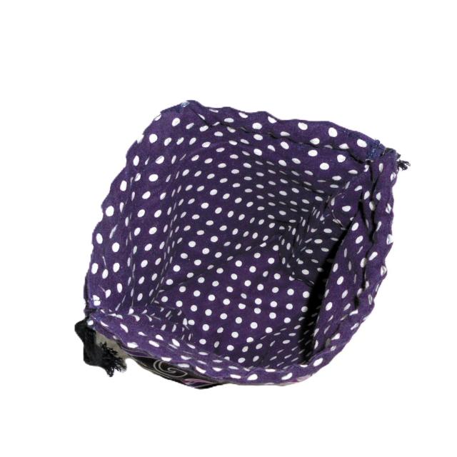 【底マチ幅が広い巾着】◆ヴェラブラッドリー◆【Purple Punch】紫ドット < 女性ファッション 【底マチ幅が広い巾着】◆ヴェラブラッドリー◆【Purple Punch】紫ドット < 女性ファッションの