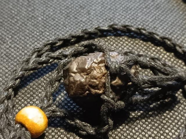 希少。「エジプトの星☆サードアイの活性化」1黒い編みネックレスプロフェシーストーン全部で2点のみ < 女性アクセサリー/時計 希少。「エジプトの星☆サードアイの活性化」1黒い編みネックレスプロフェシーストーン全部で2点のみ < 女性アクセサリー/時計の