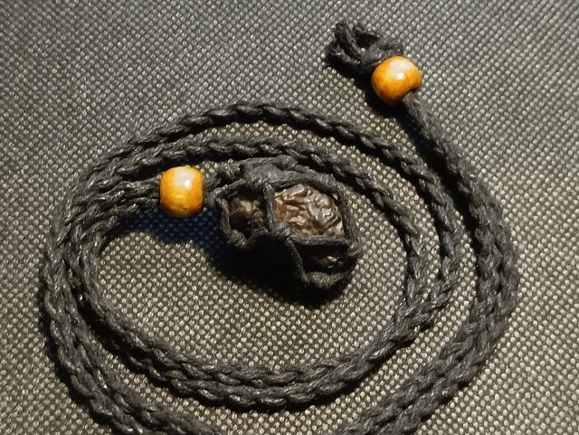 希少。「エジプトの星☆サードアイの活性化」1黒い編みネックレスプロフェシーストーン全部で2点のみ < 女性アクセサリー/時計 希少。「エジプトの星☆サードアイの活性化」1黒い編みネックレスプロフェシーストーン全部で2点のみ < 女性アクセサリー/時計の