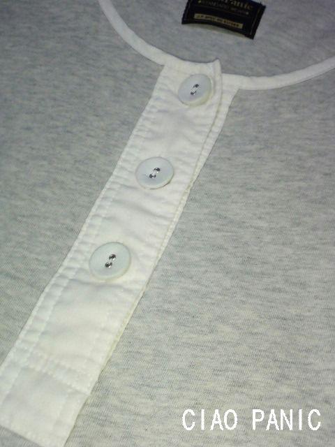 □CIAO PANIC/チャオパニック 7分袖デザイン Tシャツ/メンズ☆美品 < ブランド  □CIAO PANIC/チャオパニック 7分袖デザイン Tシャツ/メンズ☆美品 < ブランドの