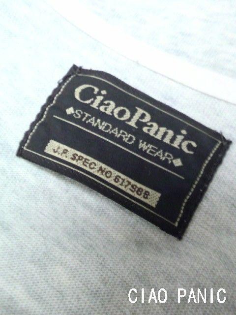 □CIAO PANIC/チャオパニック 7分袖デザイン Tシャツ/メンズ☆美品 < ブランド  □CIAO PANIC/チャオパニック 7分袖デザイン Tシャツ/メンズ☆美品 < ブランドの