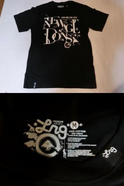 USAストリート系 【LRG】エルアールジー 文字プリントT US M BLK < 男性ファッション  USAストリート系 【LRG】エルアールジー 文字プリントT US M BLK < 男性ファッションの