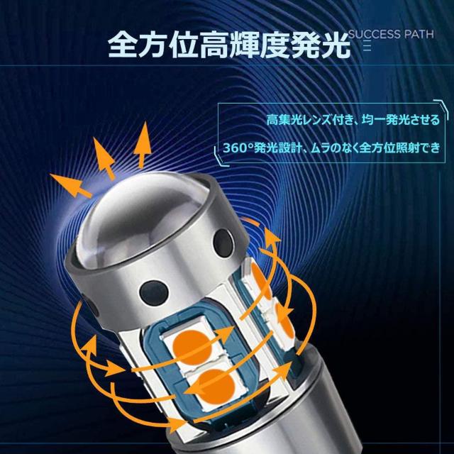 T10 LED アンバー 爆光 12V ポジションランプ < 自動車/バイク T10 LED アンバー 爆光 12V ポジションランプ < 自動車/バイク