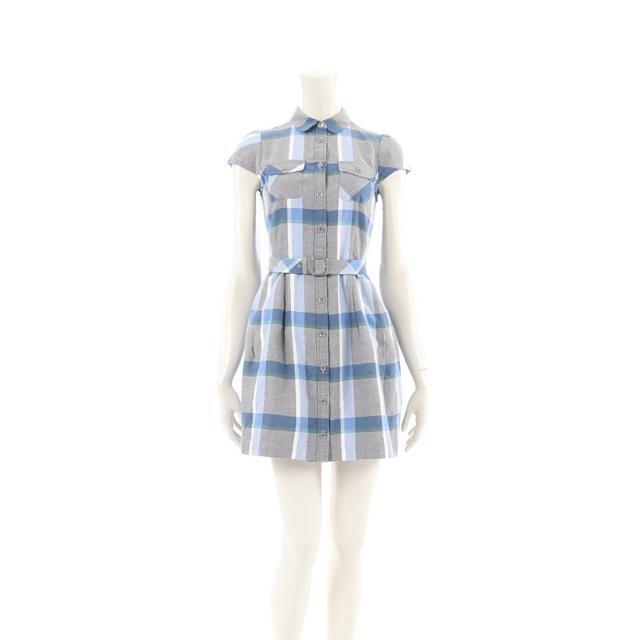 BURBERRY BLUE LABEL チェックシャツワンピース < 女性ファッション  BURBERRY BLUE LABEL チェックシャツワンピース  < 女性ファッションの