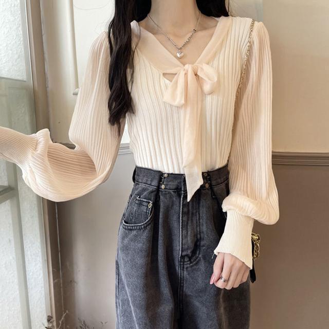 送料無料 新品 プリーツ リブニット トップス 異素材 < 女性ファッション  送料無料 新品 プリーツ リブニット トップス 異素材 < 女性ファッションの