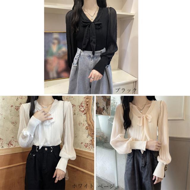 送料無料 新品 プリーツ リブニット トップス 異素材 < 女性ファッション  送料無料 新品 プリーツ リブニット トップス 異素材 < 女性ファッションの