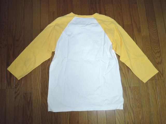 NEIGHBORHOOD ネイバーフッド 7分丈 ロンTシャツ M 白黄色 胸ロゴ LOGO ラグラン カットソー < ブランド  NEIGHBORHOOD ネイバーフッド 7分丈 ロンTシャツ M 白黄色 胸ロゴ LOGO ラグラン カットソー < ブランドの