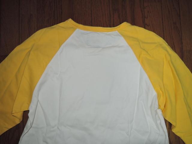 NEIGHBORHOOD ネイバーフッド 7分丈 ロンTシャツ M 白黄色 胸ロゴ LOGO ラグラン カットソー < ブランド  NEIGHBORHOOD ネイバーフッド 7分丈 ロンTシャツ M 白黄色 胸ロゴ LOGO ラグラン カットソー < ブランドの