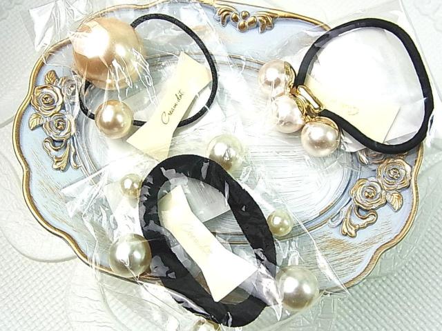 500�~�X�^�y�V�i�zCream dot. �N���[���h�b�g �p�[���� �w�A�S�� 3�_�܂Ƃ߂āi1�j �� �����A�N�Z�T���[/���v�� 