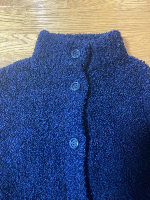 1446.プードルニットロングカーディガン☆紺/ネイビー☆サイズL程度 < 女性ファッション  1446.プードルニットロングカーディガン☆紺/ネイビー☆サイズL程度 < 女性ファッションの