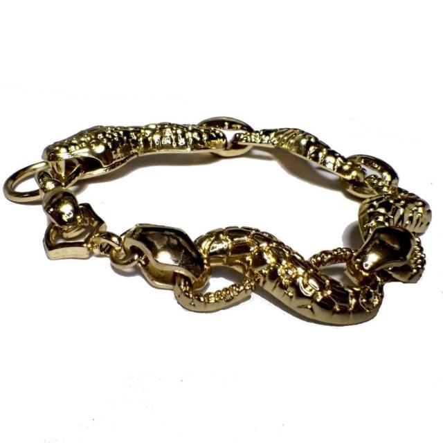 金色 蛇 ヘビ へび スネーク ブレスレット ゴールド色 アクセサリー メンズ < 男性アクセサリー/時計 金色 蛇 ヘビ へび スネーク ブレスレット ゴールド色 アクセサリー メンズ < 男性アクセサリー/時計の