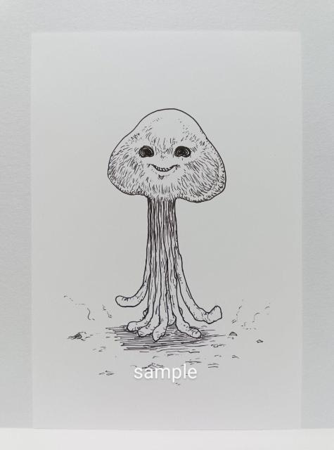 オリジナルイラスト 手描きイラスト 絵 モノクロ アート 原画 白黒 ハンドメイド アナログ 異星人君 illustration < アニメ/コミック/キャラクター  オリジナルイラスト 手描きイラスト 絵 モノクロ アート 原画 白黒 ハンドメイド アナログ 異星人君 illustration  < アニメ/コミック/キャラクターの