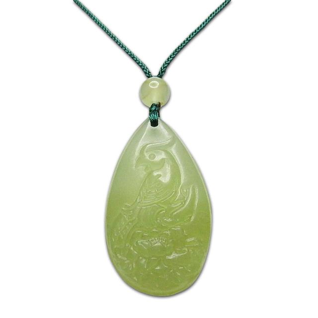 一点物鳳凰ネフライト軟玉ヒスイ天然石ペンダントネックレス809-059Za < 女性アクセサリー/時計  一点物鳳凰ネフライト軟玉ヒスイ天然石ペンダントネックレス809-059Za  < 女性アクセサリー/時計の