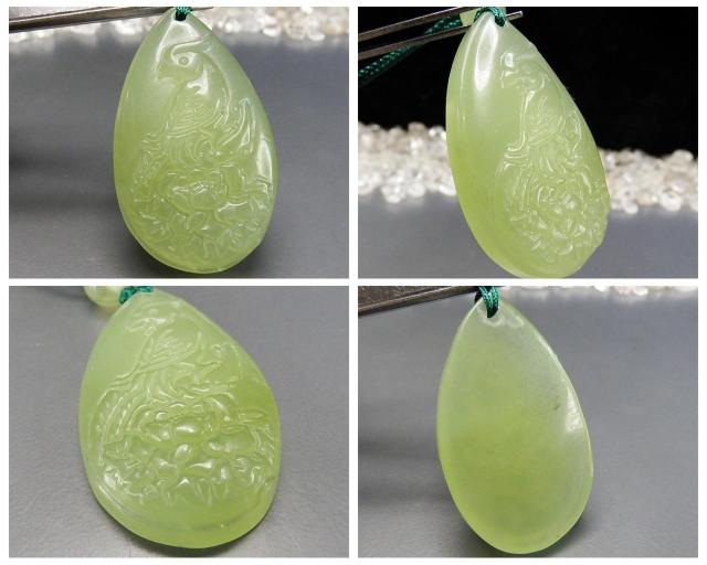 一点物鳳凰ネフライト軟玉ヒスイ天然石ペンダントネックレス809-059Za < 女性アクセサリー/時計  一点物鳳凰ネフライト軟玉ヒスイ天然石ペンダントネックレス809-059Za < 女性アクセサリー/時計の