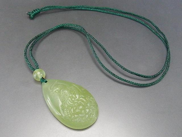 一点物鳳凰ネフライト軟玉ヒスイ天然石ペンダントネックレス809-059Za < 女性アクセサリー/時計  一点物鳳凰ネフライト軟玉ヒスイ天然石ペンダントネックレス809-059Za < 女性アクセサリー/時計の