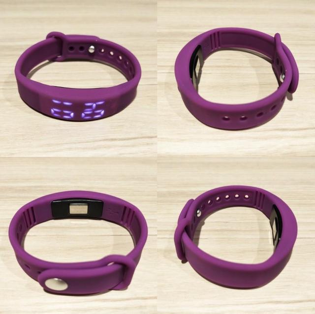 スマートブレスレット(リングストラップ・パープル) < 女性アクセサリー/時計  スマートブレスレット(リングストラップ・パープル) < 女性アクセサリー/時計の