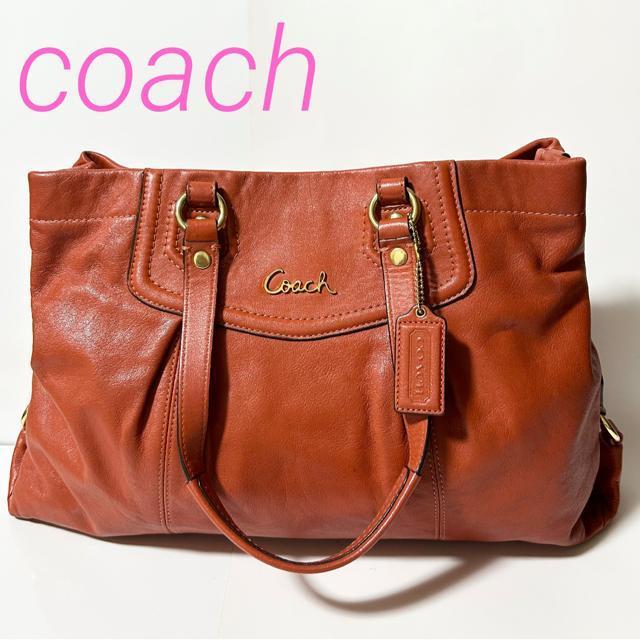COACH コーチ レザー ショルダーバッグ アシュレイ キャリーオール < ブランド  COACH コーチ レザー ショルダーバッグ アシュレイ キャリーオール  < ブランドの