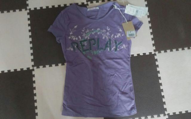 新品 タグ付き REPLAY定価9450円の品 半袖Tシャツ パープル < ブランド  新品 タグ付き REPLAY定価9450円の品 半袖Tシャツ パープル  < ブランドの
