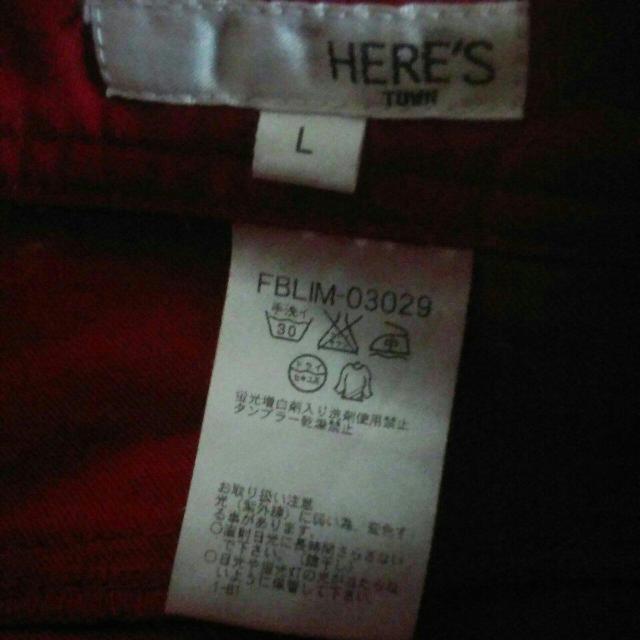 HERE″S Lサイズ 着用なし 洗濯はしました < ブランド  HERE″S Lサイズ 着用なし 洗濯はしました < ブランドの