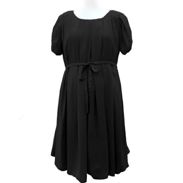 新品タグ付き 【LOVE MIC】授乳口付マタニティ黒 ワンピースドレス M < 女性ファッション  新品タグ付き 【LOVE MIC】授乳口付マタニティ黒 ワンピースドレス M  < 女性ファッションの