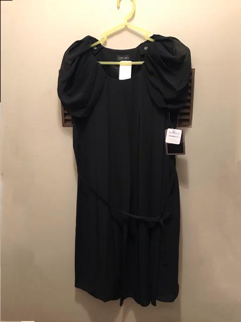 新品タグ付き 【LOVE MIC】授乳口付マタニティ黒 ワンピースドレス M < 女性ファッション  新品タグ付き 【LOVE MIC】授乳口付マタニティ黒 ワンピースドレス M < 女性ファッションの