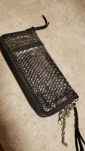新品KMRiiケムリSnake Skin Goat Skin WR Chrome Diamond Wallet < ブランド  新品KMRiiケムリSnake Skin Goat Skin WR Chrome Diamond Wallet < ブランドの