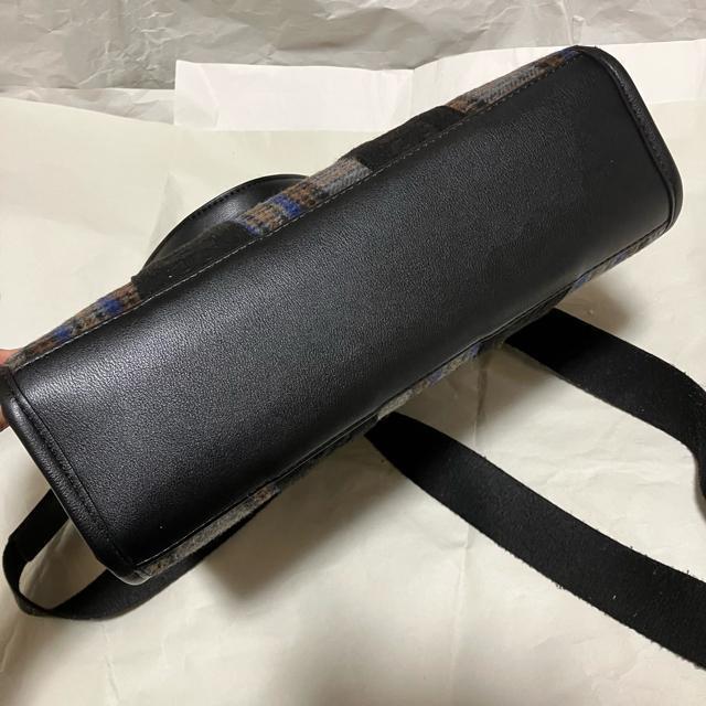 【Samantha Thavasa】 タータンチェック スクエアトート グレー 2way < ブランド 【Samantha Thavasa】 タータンチェック スクエアトート グレー 2way < ブランドの