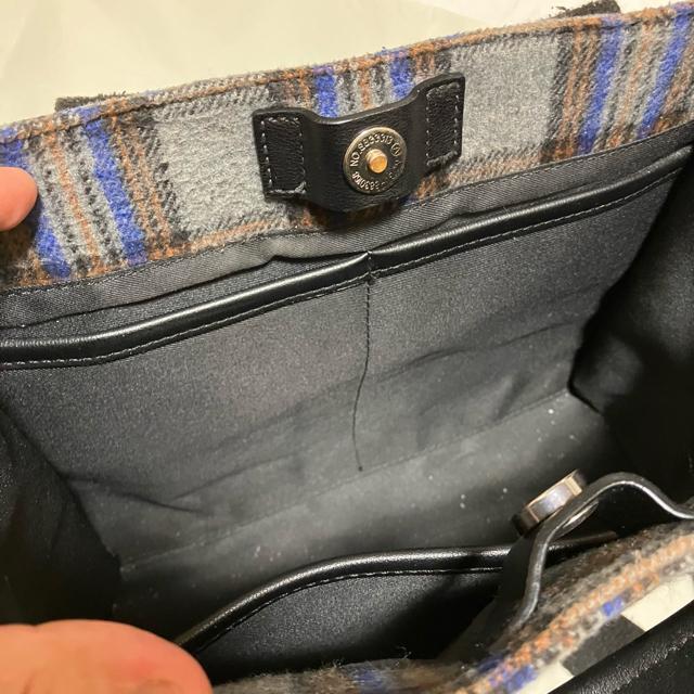 【Samantha Thavasa】 タータンチェック スクエアトート グレー 2way < ブランド 【Samantha Thavasa】 タータンチェック スクエアトート グレー 2way < ブランドの