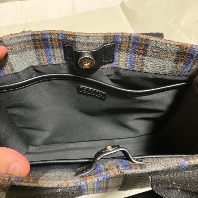 【Samantha Thavasa】 タータンチェック スクエアトート グレー 2way < ブランド 【Samantha Thavasa】 タータンチェック スクエアトート グレー 2way < ブランドの