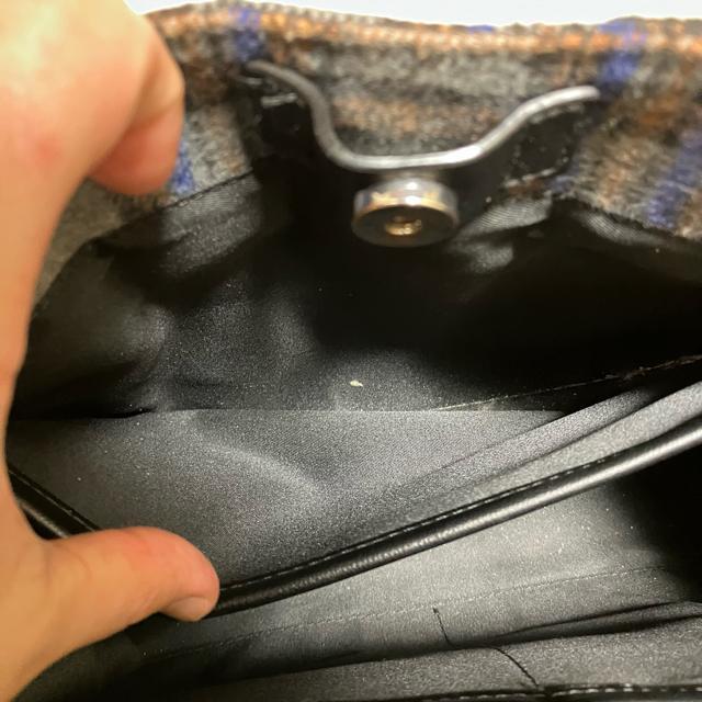 【Samantha Thavasa】 タータンチェック スクエアトート グレー 2way < ブランド 【Samantha Thavasa】 タータンチェック スクエアトート グレー 2way < ブランドの