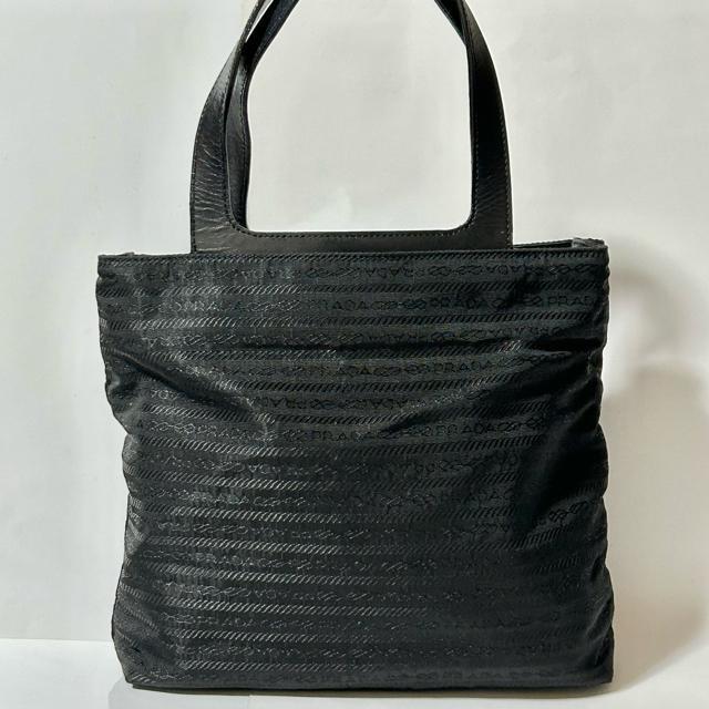 PRADA ���U�[ �i�C���� �W���K�[�h ���S �n���h�o�b�O �g�[�g�o�b�O ���^�O146 �u���b�N �� �u�����h�� 