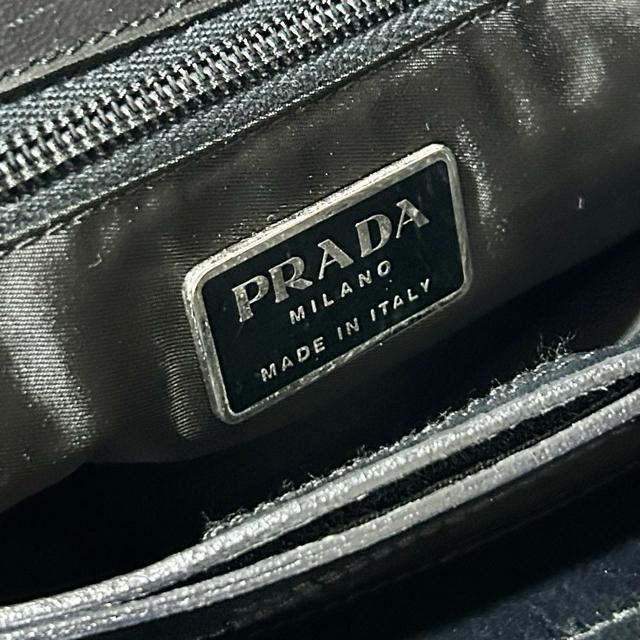 PRADA ���U�[ �i�C���� �W���K�[�h ���S �n���h�o�b�O �g�[�g�o�b�O ���^�O146 �u���b�N �� �u�����h�� 