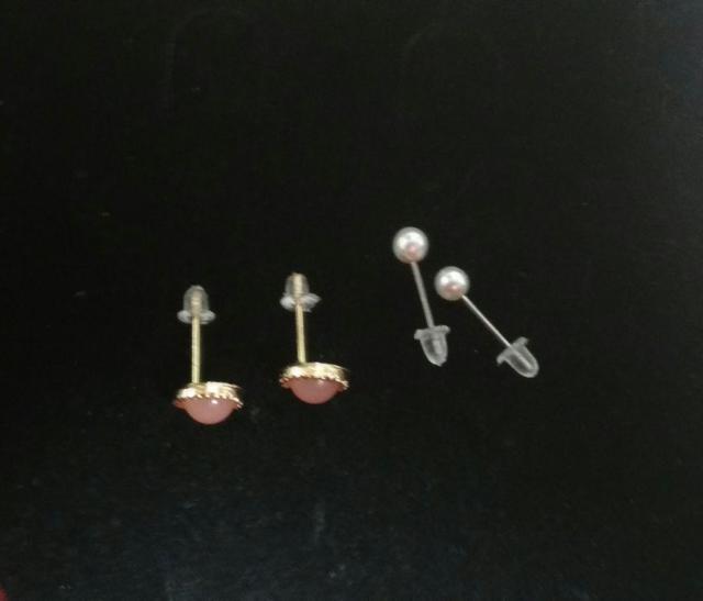 未使用 ピアス2点セット パール ピンクストーン ゴールドピアス < 女性アクセサリー/時計 未使用 ピアス2点セット パール ピンクストーン ゴールドピアス < 女性アクセサリー/時計の