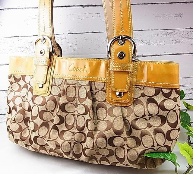 500円スタ【正規】COACH(コーチ) ソーホー プリーテッド シグネチャー トートバッグ(F13742) < ブランド 500円スタ【正規】COACH(コーチ) ソーホー プリーテッド シグネチャー トートバッグ(F13742) < ブランドの
