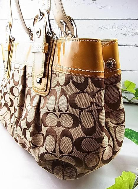 500円スタ【正規】COACH(コーチ) ソーホー プリーテッド シグネチャー トートバッグ(F13742) < ブランド 500円スタ【正規】COACH(コーチ) ソーホー プリーテッド シグネチャー トートバッグ(F13742) < ブランドの