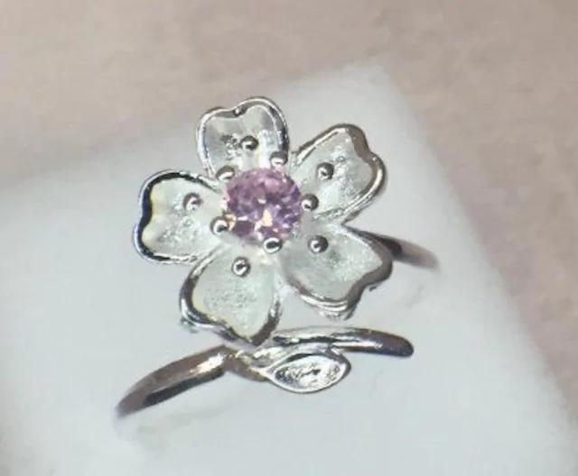 高評価390円★超人気☆美しく魅力的な一輪の桜リング < 女性アクセサリー/時計 高評価390円★超人気☆美しく魅力的な一輪の桜リング < 女性アクセサリー/時計の