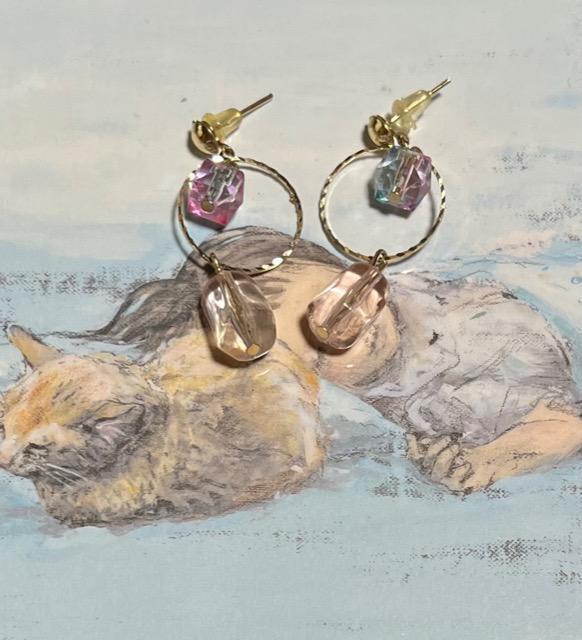 ピアス 両耳用 クリスタル < 女性アクセサリー/時計  ピアス 両耳用 クリスタル  < 女性アクセサリー/時計の