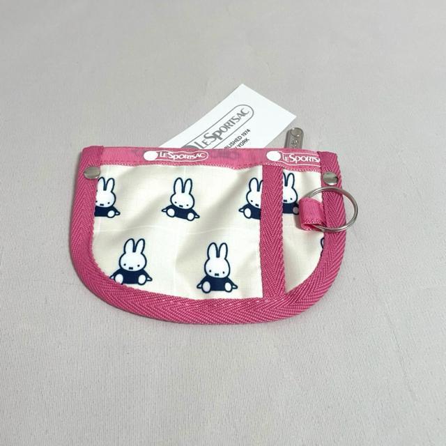 ★新品★LeSportsac レスポートサック ミッフィー グリッドチェック 小銭入れ コインケース キーリング付き ポーチ < 女性ファッション  ★新品★LeSportsac レスポートサック ミッフィー グリッドチェック 小銭入れ コインケース キーリング付き ポーチ < 女性ファッションの