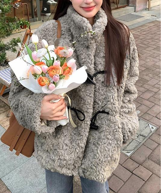 送料無料 新品 ボアジャケット トグルボタンボアコート冬 < 女性ファッション  送料無料 新品 ボアジャケット トグルボタンボアコート冬  < 女性ファッションの