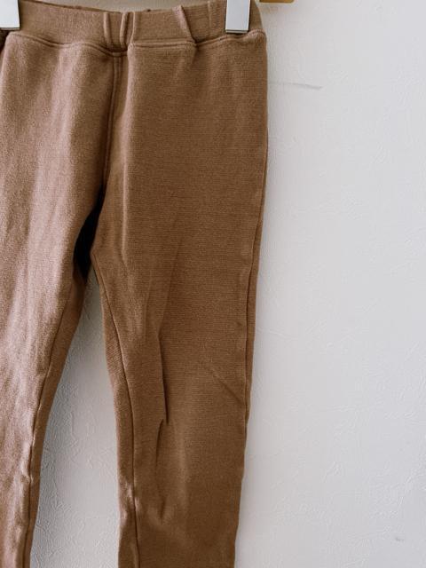 【mou jon jon 】日本製 リブパンツ 120cm ブラウン < キッズ/ベビー 【mou jon jon 】日本製 リブパンツ 120cm ブラウン < キッズ/ベビーの