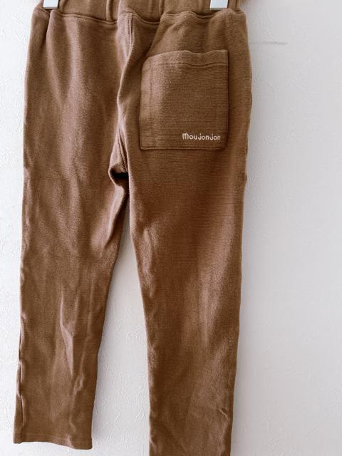 【mou jon jon 】日本製 リブパンツ 120cm ブラウン < キッズ/ベビー 【mou jon jon 】日本製 リブパンツ 120cm ブラウン < キッズ/ベビーの