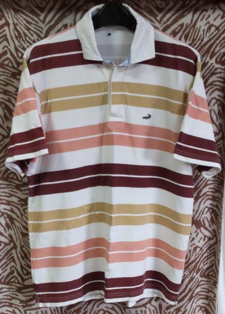 Crocodile●クロコダイル●ボーダー●ポロシャツ★М < 男性ファッション Crocodile●クロコダイル●ボーダー●ポロシャツ★М < 男性ファッションの