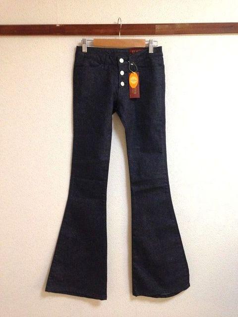 定価8295円 ET BOITE◆ラメ ベルボトム デニム パンツ < 女性ファッション 定価8295円 ET BOITE◆ラメ ベルボトム デニム パンツ < 女性ファッションの